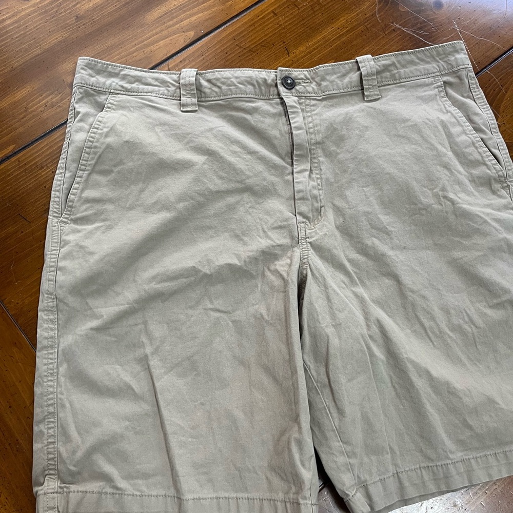 Magellan Outdoors Men's Flat Front Chino Shorts - Tan - Size 38